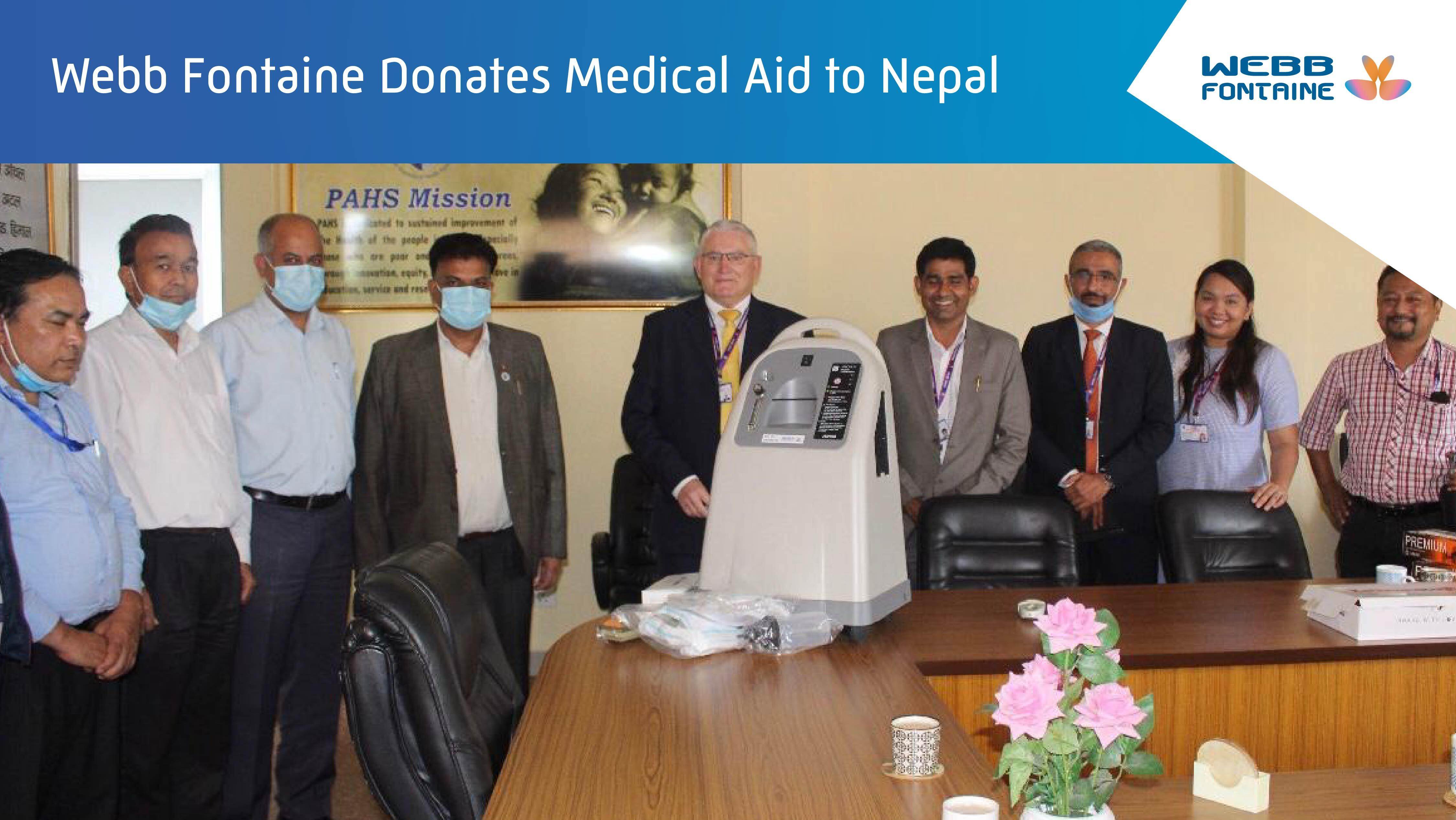 Webb Fontaine donates medical aid to Nepal