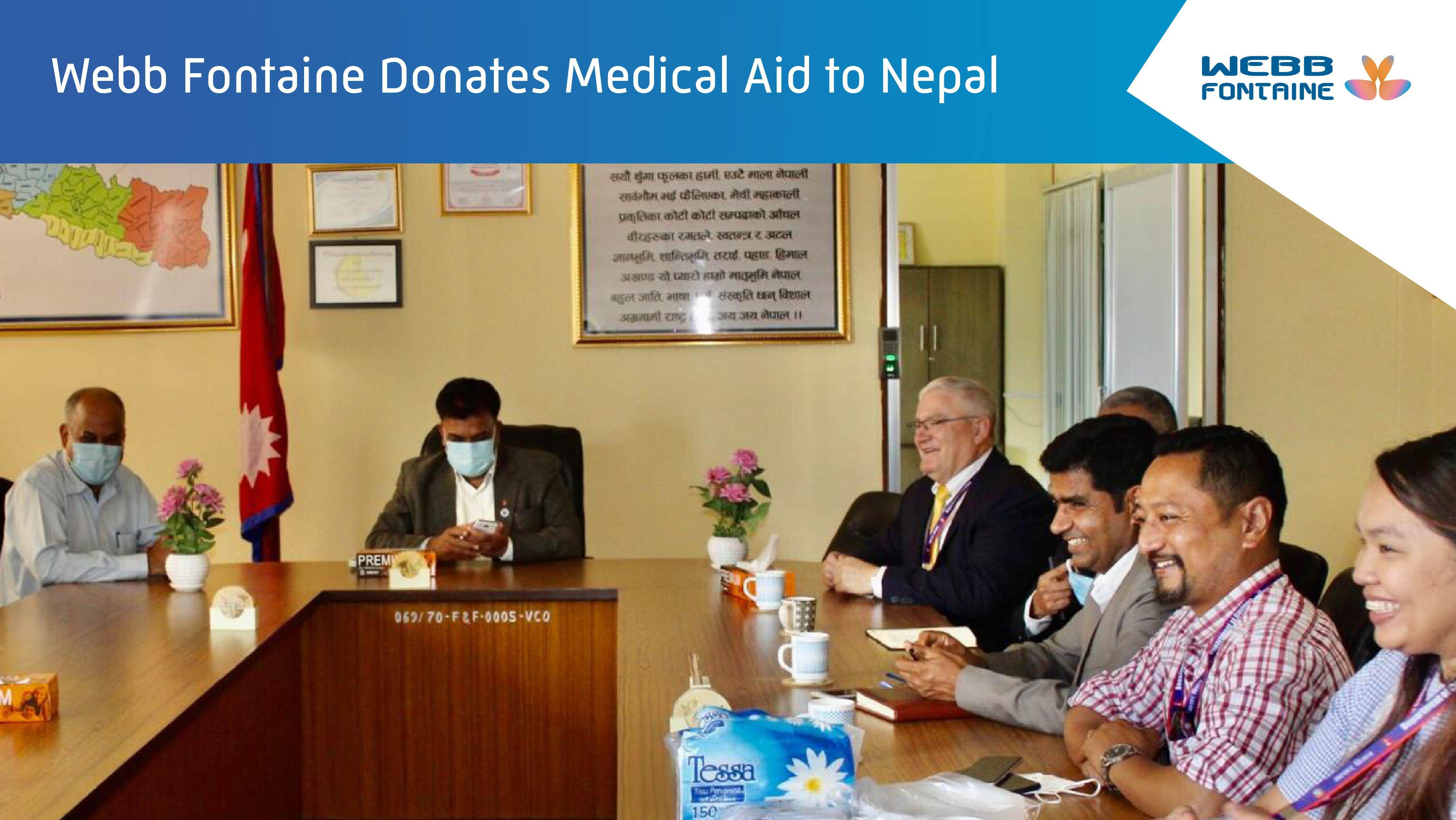 Webb Fontaine donates medical aid to Nepal